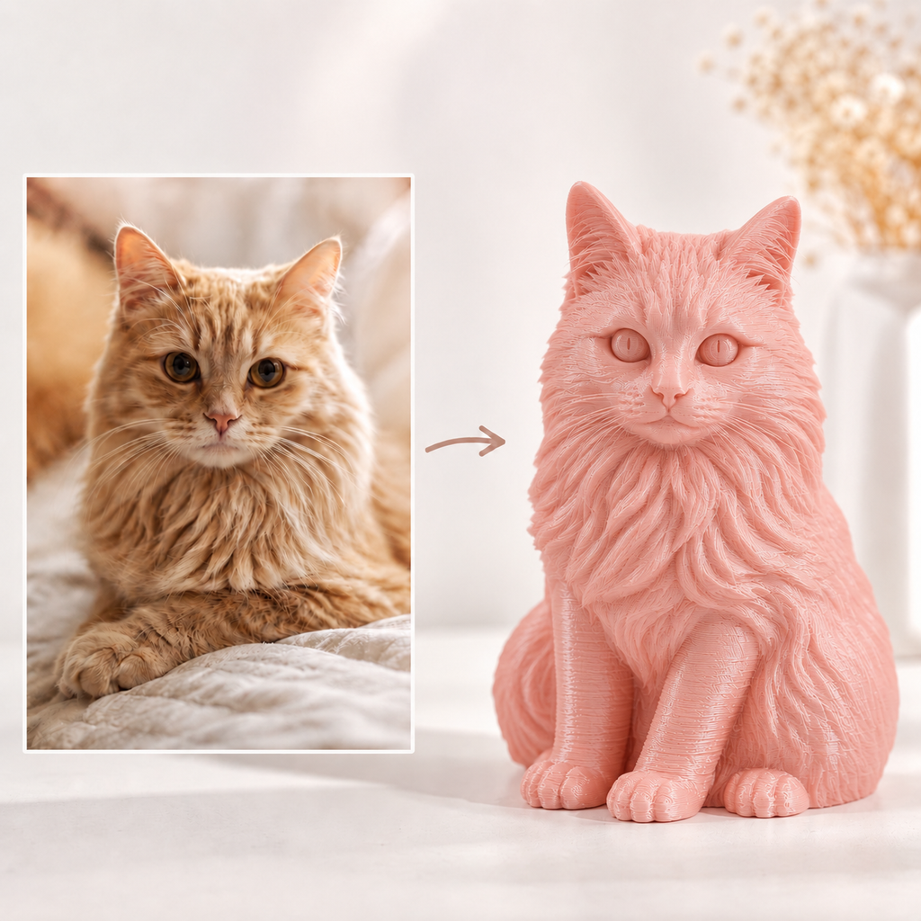 Haustier / Haustiererrinerungsmoment als 3D Figur