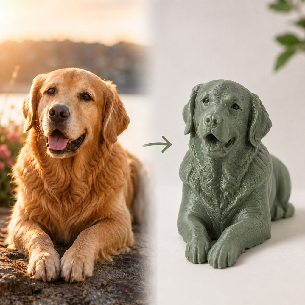 Haustier / Haustiererrinerungsmoment als 3D Figur