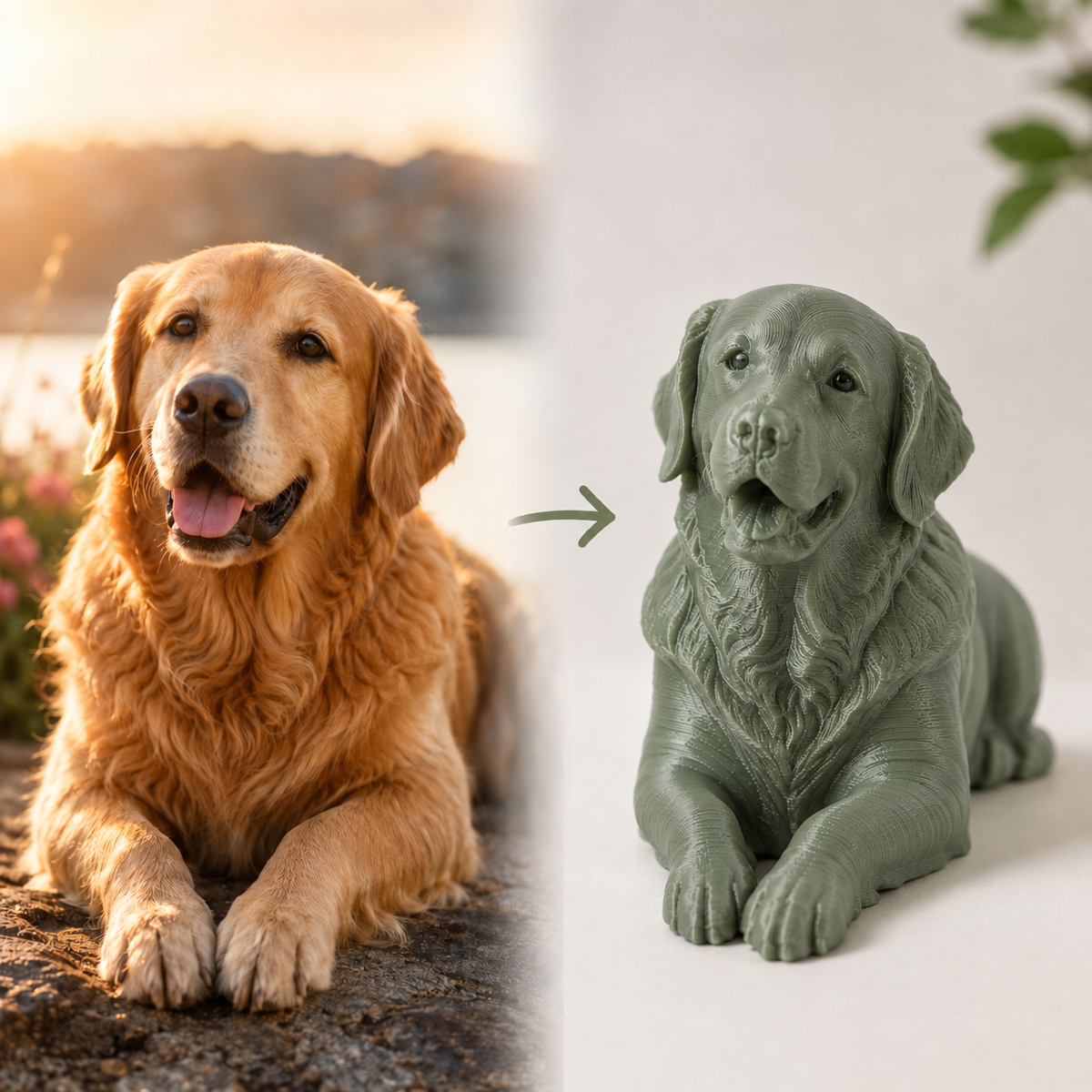 Haustier / Haustiererrinerungsmoment als 3D Figur
