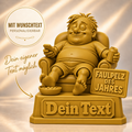 Faulpelz des Jahres mit Wunschtext | Männlich