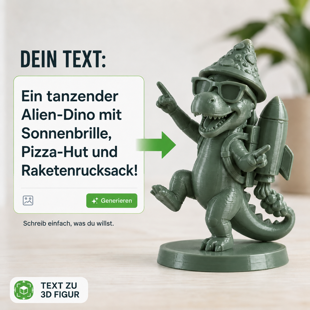 Text zu 3D Figur